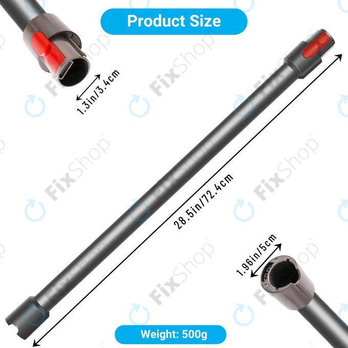 Dyson V-series, Outsize - Tube d'aspiration (Argent)