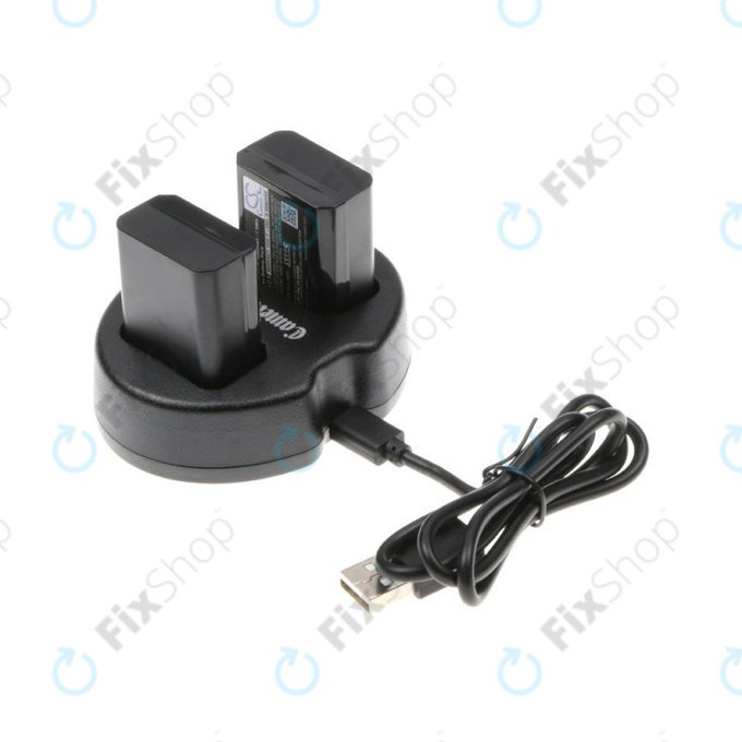 2 batteries avec chargeur pourSony NEX-5, Alpha 7, NEX-7, 1030mAh, Li-Ion, 7.4V, NP-FW50, HQ