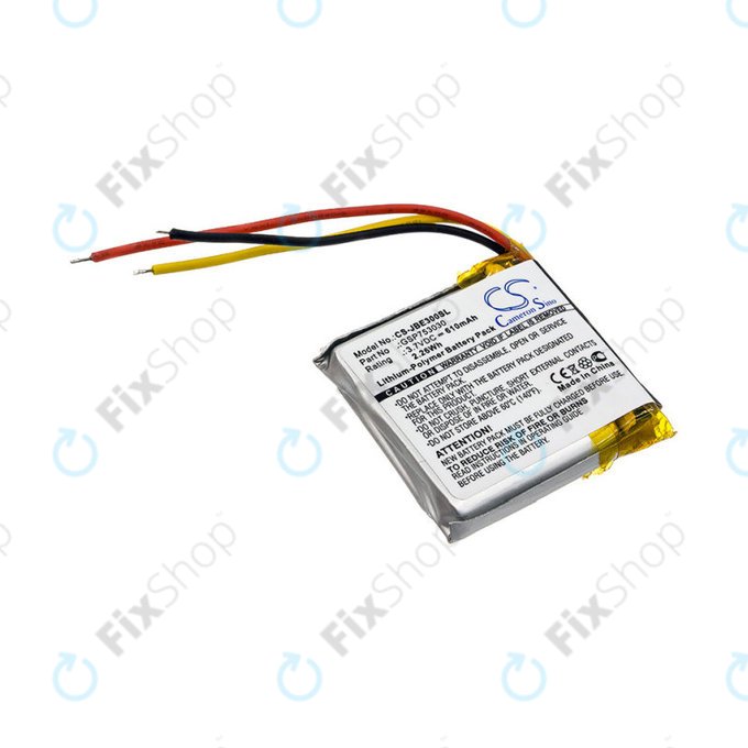 Batterie pour JBL Everest Elite 300, E45BT, E55BT, Live 650BT NC, 610mAh, Li-Pol, 3.7V, GSP753030, HQ