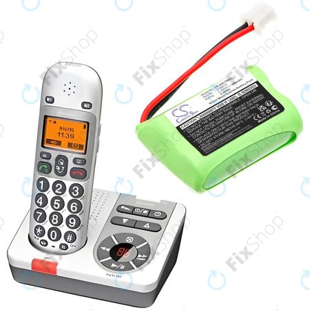 Batterie pour SWITEL MD9300, 9500, AUDIOLINE Dect 7500, 7501, 400mAh, Ni-MH, 2.4V, SL30013, HQ