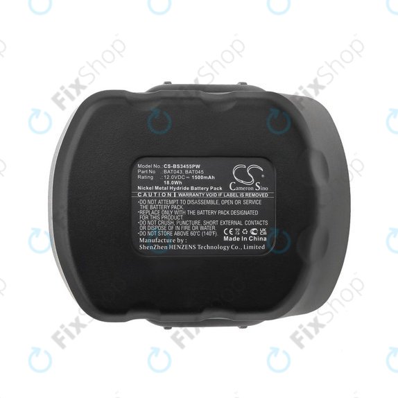 Bosch 12V - Batterie BAT043, BAT045 1500mAh