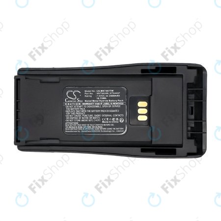Batterie pour Motorola CP, EP, GP, PM-series, 2500mAh, Ni-MH, 7.5V, PMNN4081, HQ