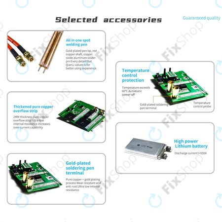 QianLi Macaron - Kit de micro-soudeuse par points pour réparation de câble batterie (iPhone 11 - 12 Pro Max)