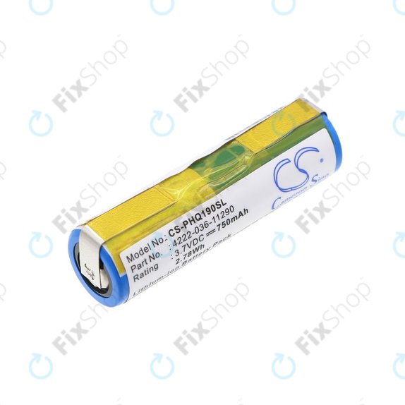 Batterie pour Philips 8895XL, 750mAh, Li-Ion, 3.7V, 036-11290, HQ