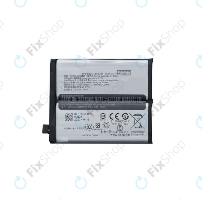 Vivo X100 Pro - Batterie BA15 5400mAh