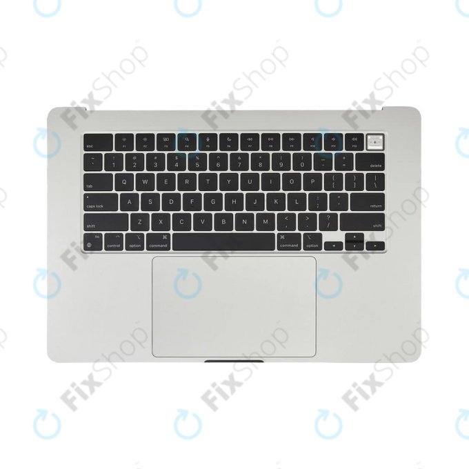 Cadre supérieur clavier pour MacBook Air 15", A3114 (2024), avec clavier US et batterie, Silver, 661-40267, Genuine Apple