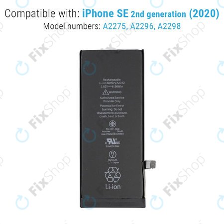 Apple iPhone SE (2e génération 2020) - Batterie 1821mAh FixPremium
