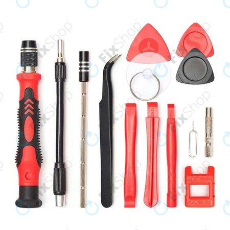 Kingsdun - Jeu de tournevis professionnels pour iPhone 117in1 (Édition Rouge)