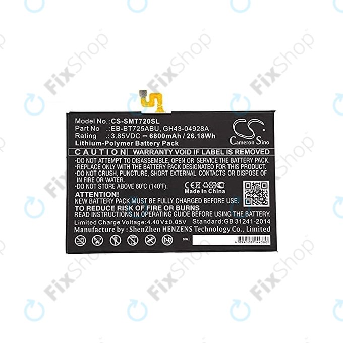 Samsung Galaxy Tab S5E - Batterie EB-BT725ABU 6800mAh HQ