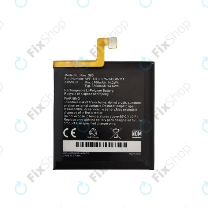 Caterpillar CAT S60 - Batterie 1ICP7/57/57 3800mAh