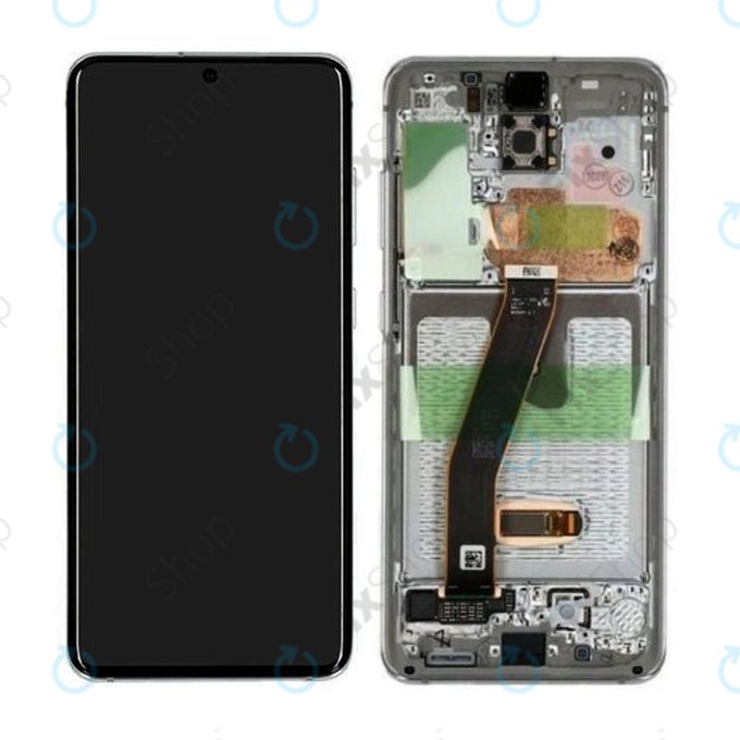 Samsung Galaxy S20 G980F - Écran LCD + Ecran Tactile + Cadre (Blanc Nuage) - GH82-22123B, GH82-22131B Genuine Service Pack