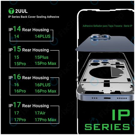 Adhésif d’étanchéité vitre arrière pour iPhone 16 Plus, 2UUL BA16PS