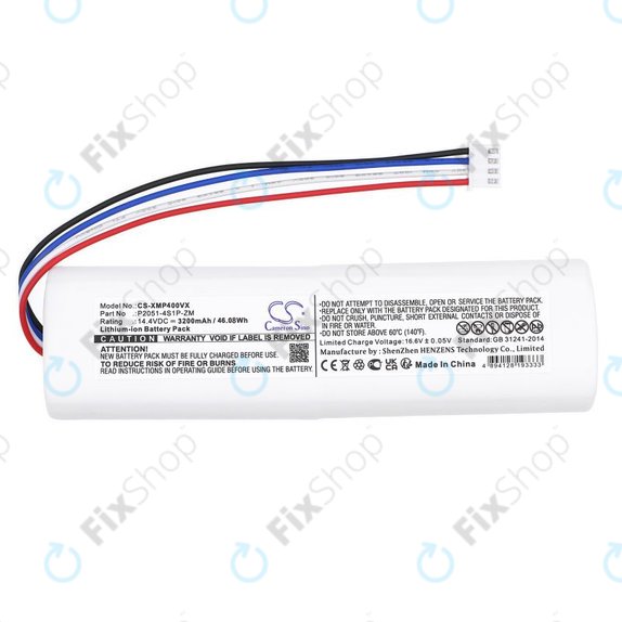 Batterie pour Xiaomi Mi Robot Vacuum Mop 2, Mijia Sweeping Vacuum Cleaner 2C, 3200mAh, Li-Ion, 14.4V, P2051-4S1P-ZM, HQ