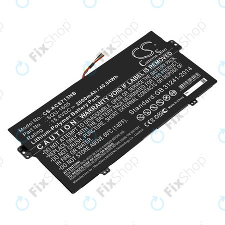 Batterie pour Acer SF713-51, 2600mAh, Li-Pol, 15.4V, SQU-1605, HQ