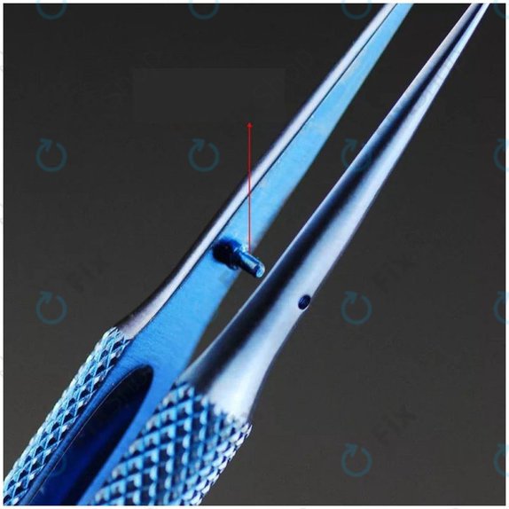 2UUL Tête incurvée BlueT – Pince à épiler en alliage de titane pour un saut de fil précis (0,1 mm)