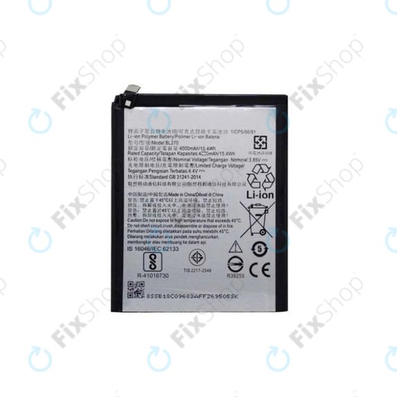 Motorola Moto G6 Play XT1922, Lenovo K6 Note, Moto E5 XT1944 - Batterie BL270 4000mAh
