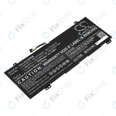 Batterie pour Lenovo Ideapad C340, Ideapad Flex, 2850mAh, Li-Pol, 15.36V, L18C4PF3, HQ