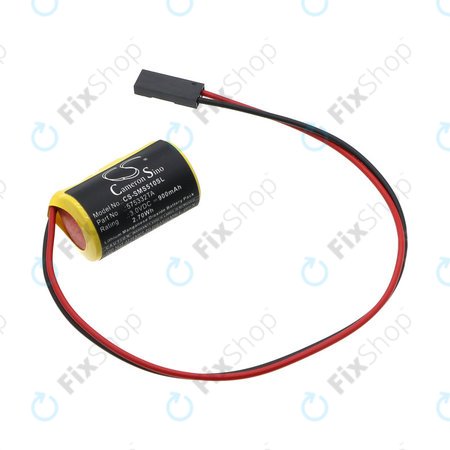 Batterie pour Siemens Simatic S7-300, 400, 900mAh, Li-MnO2, 3V, 575332TA, HQ