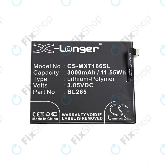Motorola Moto M XT1663 - Batterie BL265 3000mAh HQ