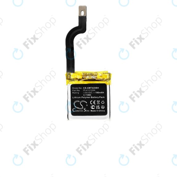 Batterie pour Amazfit GTR 42mm, 190mAh, Li-Pol, 3.85V, PL412120H, HQ