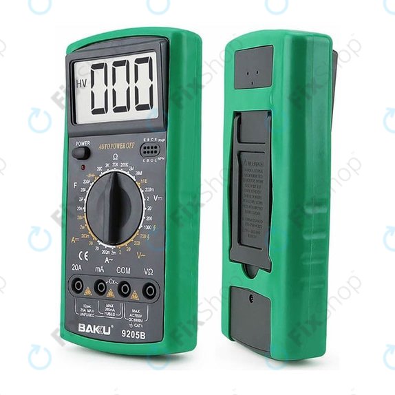 Baku BK-9205B - Multimètre numérique professionnel