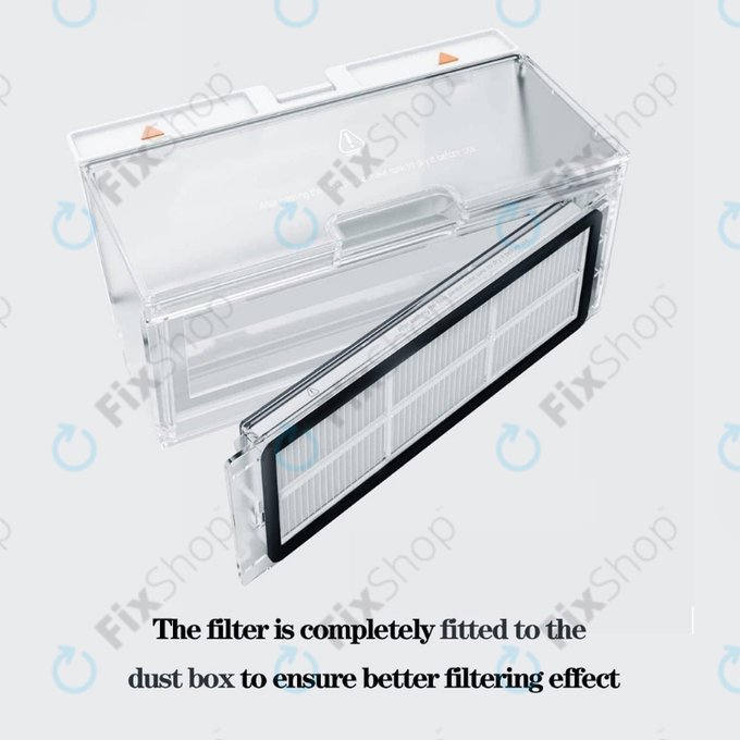 Xiaomi Roborock S5, S5 Max, S6, S6 MaxV, S6 Pure, E4, E5, Mijia 1S, Mi Robot Vacuum Mop 1S, Xiaowa E2, E3, Lite C10 - Filtre anti-poussière (2pcs)