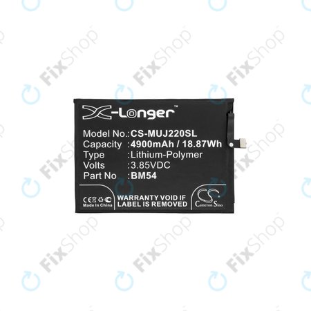 Xiaomi Redmi Note 9T 5G - Batterie BM54 5000 mAh HQ