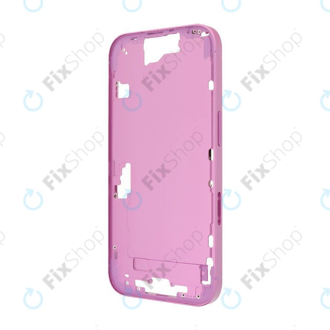 Apple iPhone 16 - Cadre central + Boutons d’alimentation + Volume (Pink)