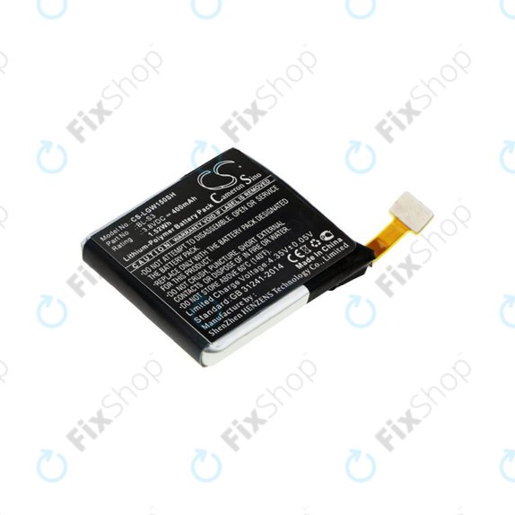 Batterie pour LG W150, LG Watch Urbane, 400mAh, Li-Pol, 3.8V, BL-S3, HQ