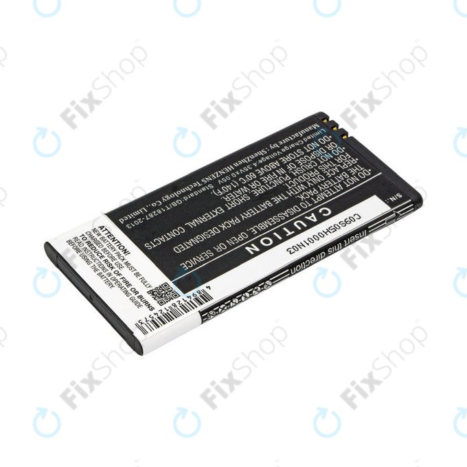 Batterie pour Nokia Lumia 730, 2200mAh, Li-Ion, 3.8V, BL-T5A, HQ