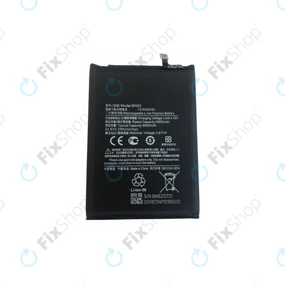 Xiaomi Redmi 9T - Batterie BN62 6000mAh