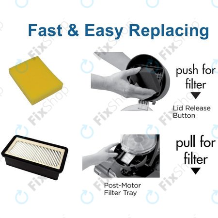 Bissell CleanView, PowerClean, PowerLifter Rewind - Jeu de filtres 1008