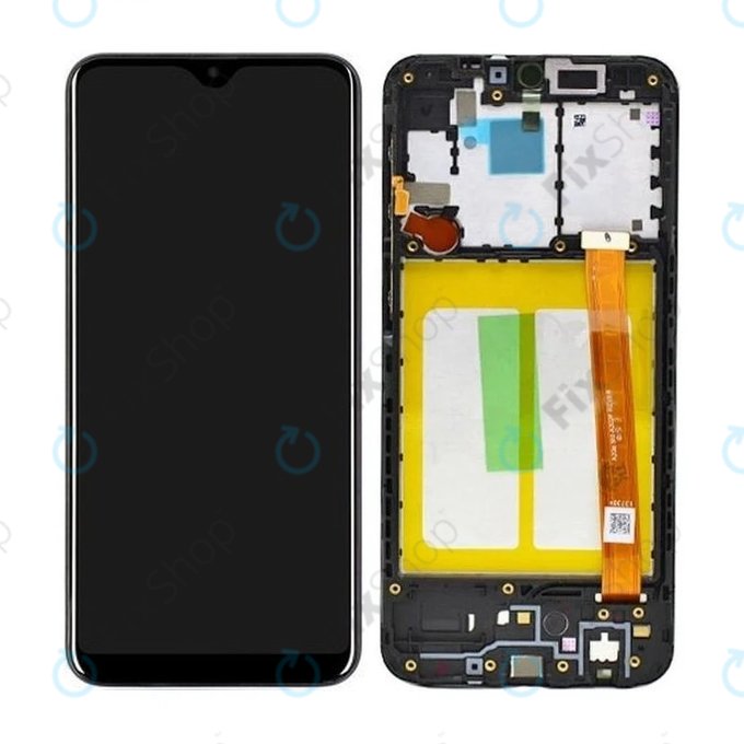 Samsung Galaxy A20e A202F - Écran LCD + Ecran Tactile + Cadre (Noir) - GH82-20229A, GH82-20186A Genuine Service Pack