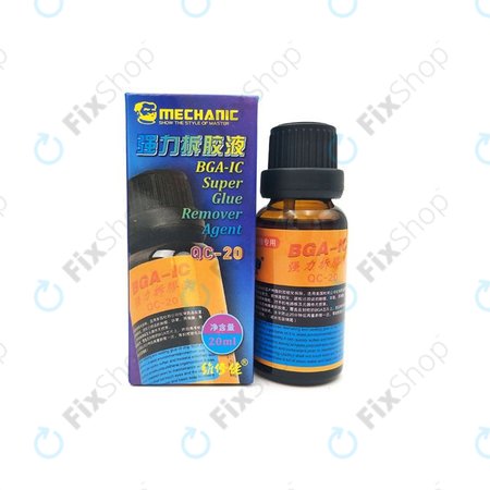 Mechanic QC-20 - Agent dissolvant de super colle - 20 ml