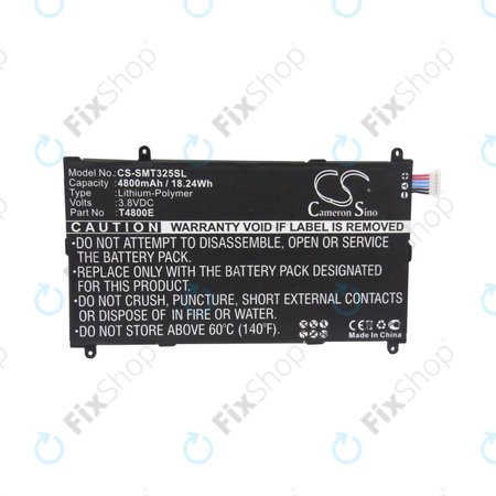 Batterie pour Samsung Galaxy Tab Pro 8.4, 4800mAh, Li-Pol, 3.8V, T4800E, HQ