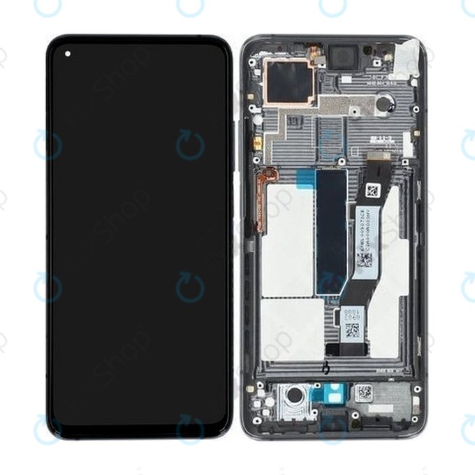 Xiaomi Mi 10T 5G, Mi 10T Pro 5G - Écran LCD + Ecran Tactile + Cadre (Noir Cosmique) - 5600030J3S00 Genuine Service Pack