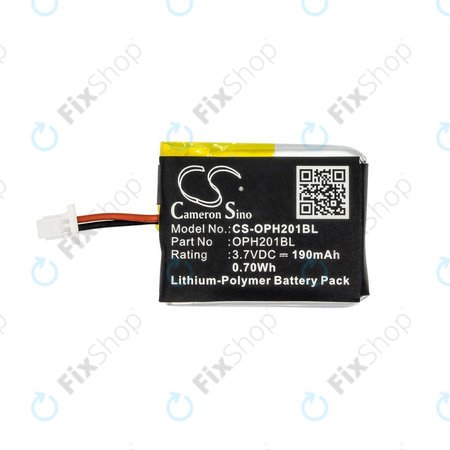 Batterie pour Opticon OPN-2000, 190mAh, Li-Pol, 3.7V, OPH201BL, HQ