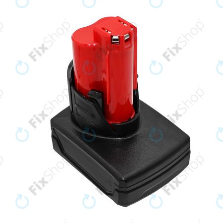 Batterie pour Milwaukee M12 Redlithium XC 4.0, 6000mAh, Li-Ion, 12V, M12 B3 XC, M12 B4 XC, HQ