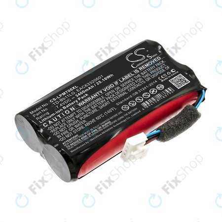 Batterie pour LG Music Flow P7, Xboom Go PK7, 3400mAh, Li-Ion, 7.4V, TD-Bb11LG, HQ