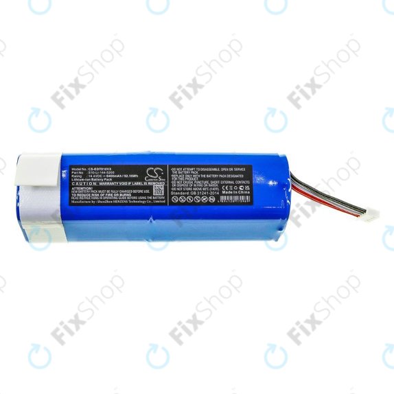 Ecovacs Deebot Ozmo-series, T-series, N-series, Yeedi Vac 2 Pros - Batterie S10-Li-144-5200 Li-Ion 6400mAh HQ