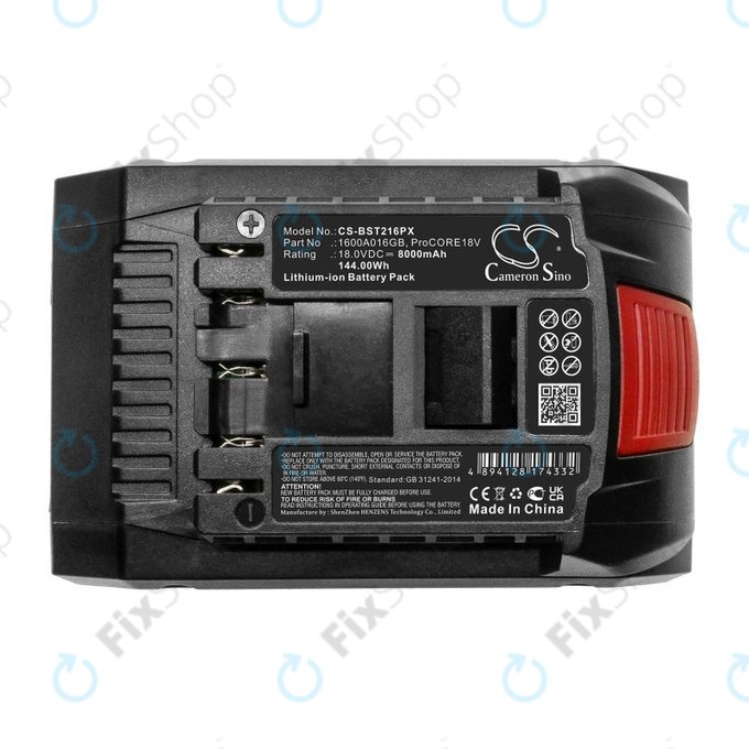 Batterie pour Bosch Gbh, Gcv, Gks, Gts 18V, 8000mAh, Li-Ion, 18V, ProCORE18V, HQ