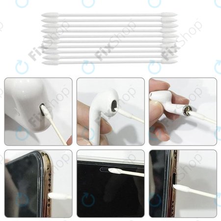 Cotons-tiges pour le nettoyage des téléphones et des écouteurs (25 pièces)