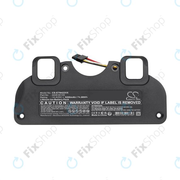 Batterie pour ETA 4228 Navaggio Profi, 5200mAh, Li-Ion, 14.4V, 4228 00100, HQ