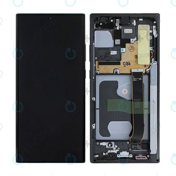 Samsung Galaxy Note 20 Ultra N986B - Écran LCD + Écran Tactile + Cadre (Noir Mystique) - GH82-23596A, GH82-31461A, GH82-23621A, GH82-23622A, GH82-23597A, GH82-31454A Genuine Service Pack