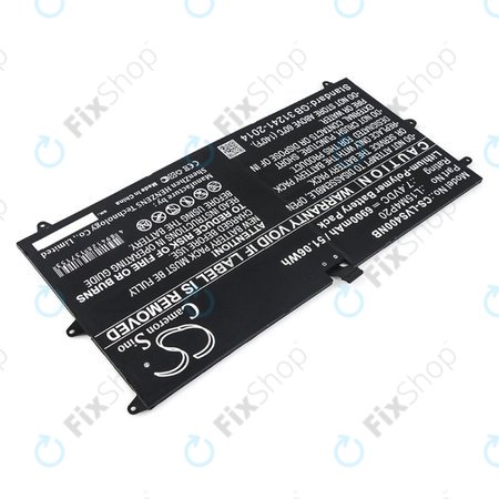 Batterie pour Lenovo Yoga 4S, 900S, 6900mAh, Li-Pol, 7.4V, L15M4P20, HQ