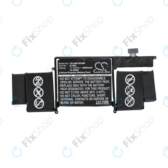 Apple MacBook Pro 13" Retina A1502 (Début 2015) - Batterie A1582 6500mAh HQ