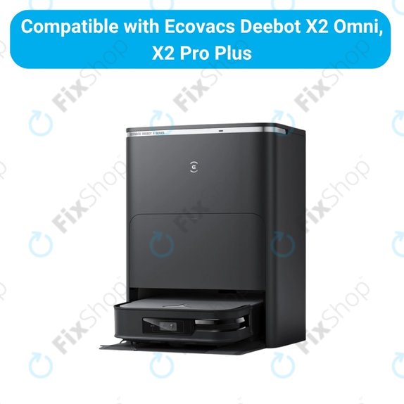 Kit de pièces de rechange pour Ecovacs Deebot X2 Omni (2x Brosse principale, 4x Filtre, 4x Brosse latérale, 8x Chiffon de vadrouille, 4x Sac à poussière)