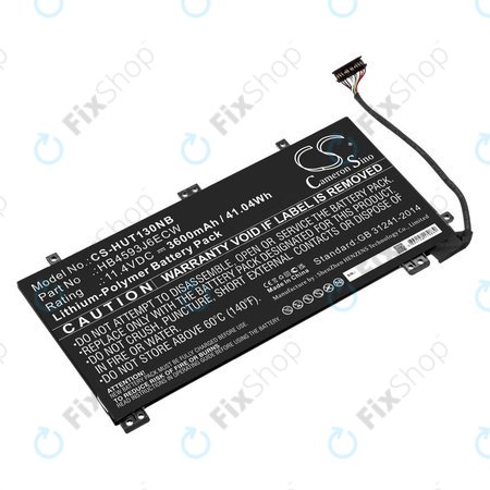 Batterie pour Huawei MateBook 13, 13 i7, 3600mAh, Li-Pol, 11.4V, HB4593J6ECW, HQ