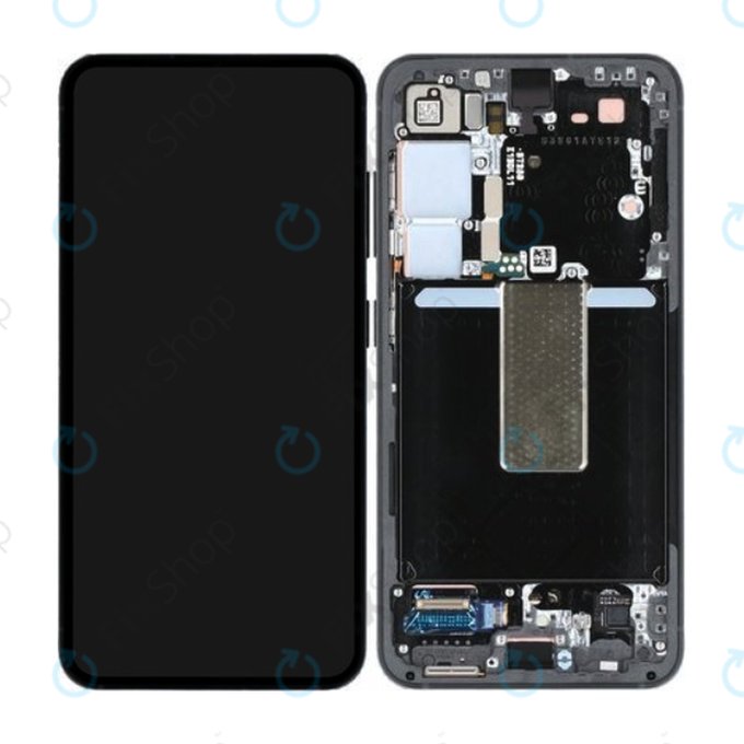 Samsung Galaxy S23 S911B - Écran LCD + Écran Tactile + Cadre (Graphite) - GH82-30481E Genuine Service Pack