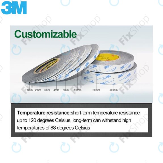 3M - Ruban Adhésif Double Face - 10 mm x 50 m (Transparent)